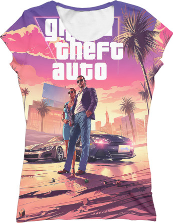 Women's T-Shirt 3D - Grand Theft Auto - Mfest