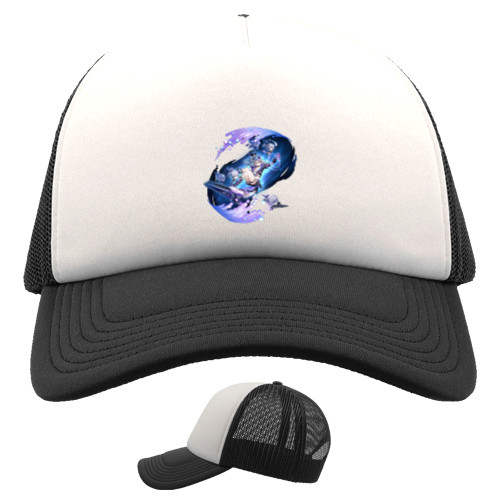 Kids' Trucker Cap - Silver Wolf - Mfest