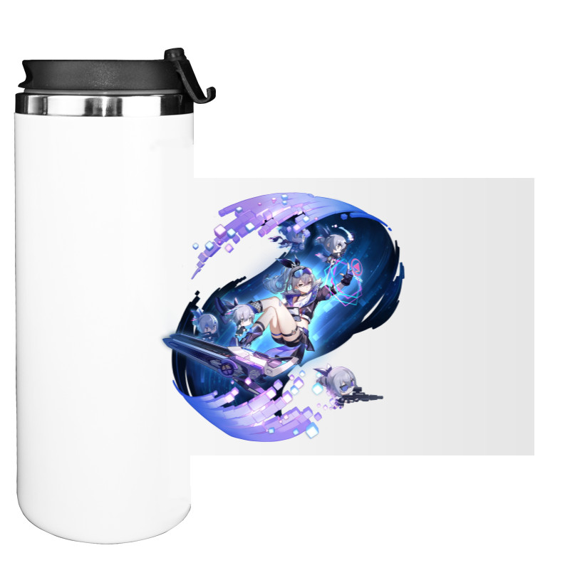 Water Bottle on Tumbler - Silver Wolf - Mfest