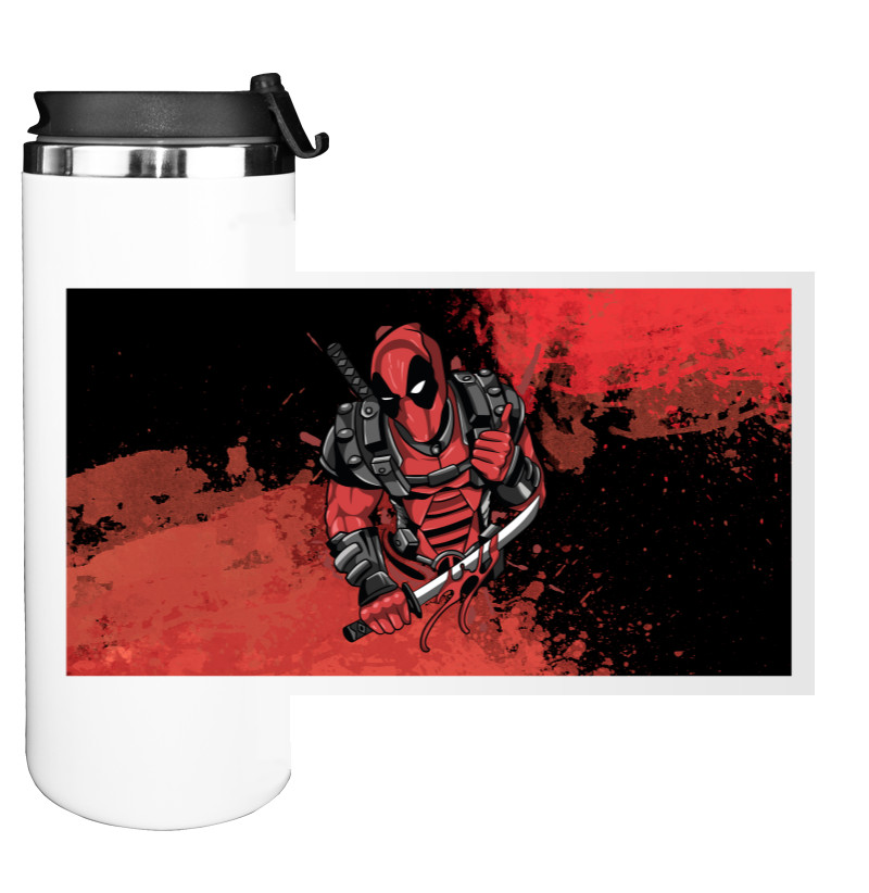 Water Bottle on Tumbler - Deadpool 16 - Mfest