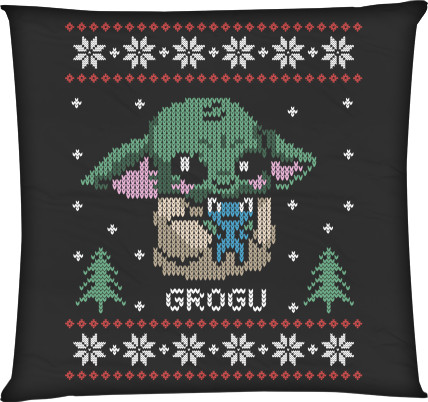 Grogu with embroidery effect