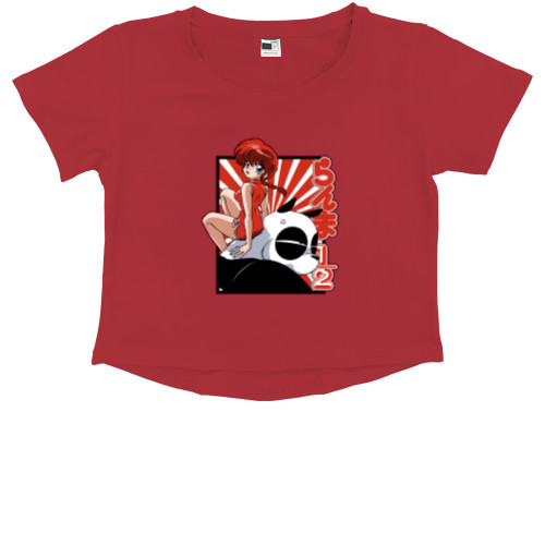 Kids' Premium Cropped T-Shirt -  Ranma - Mfest