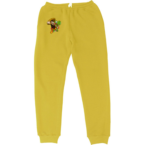 Men's Sweatpants -  Mario and Yoshi - Mfest