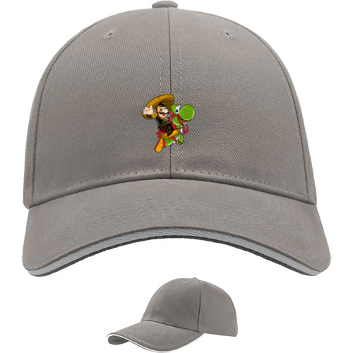 Sandwich Baseball Cap -  Mario and Yoshi - Mfest