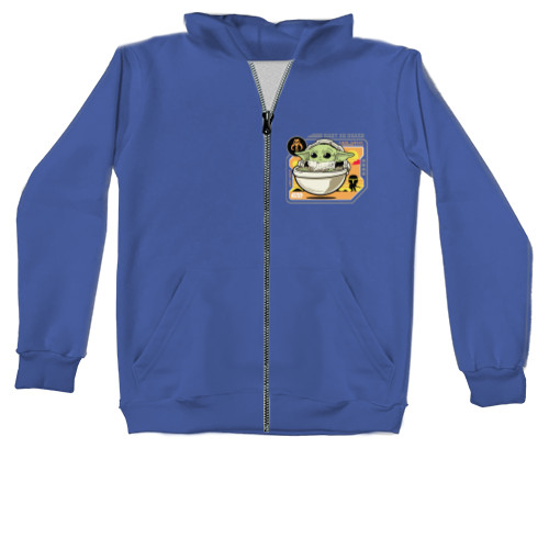 Kids' Zip-through Hoodie - Baby Yoda - Mfest