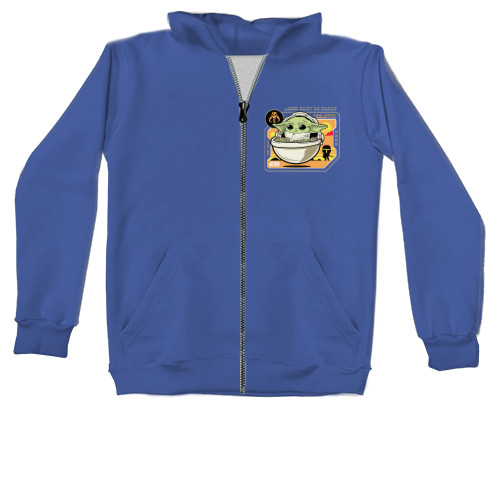 Unisex Zip-through Hoodie - Baby Yoda - Mfest