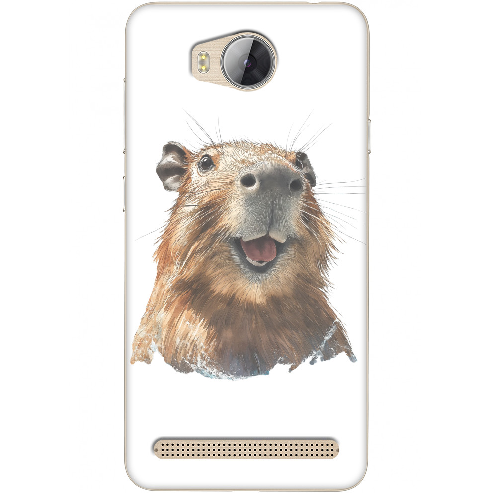 Чехол Huawei - Smiling capybara - Mfest