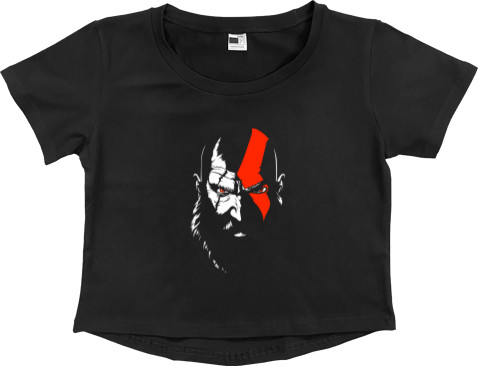 Women's Cropped Premium T-Shirt - Kratos - Mfest