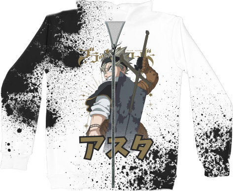 Unisex Zip-through Hoodie 3D - Asta Black Clover - Mfest