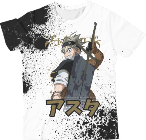 Kids' T-Shirt 3D - Asta Black Clover - Mfest