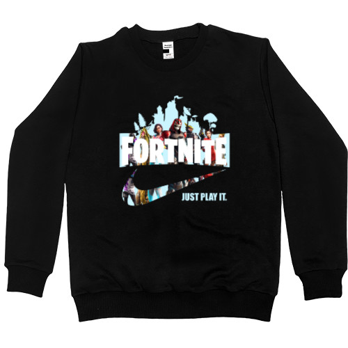 Men’s Premium Sweatshirt - Just play it Fortnite - Mfest