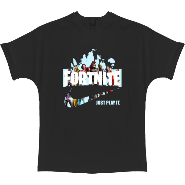 T-shirt Oversize - Just play it Fortnite - Mfest