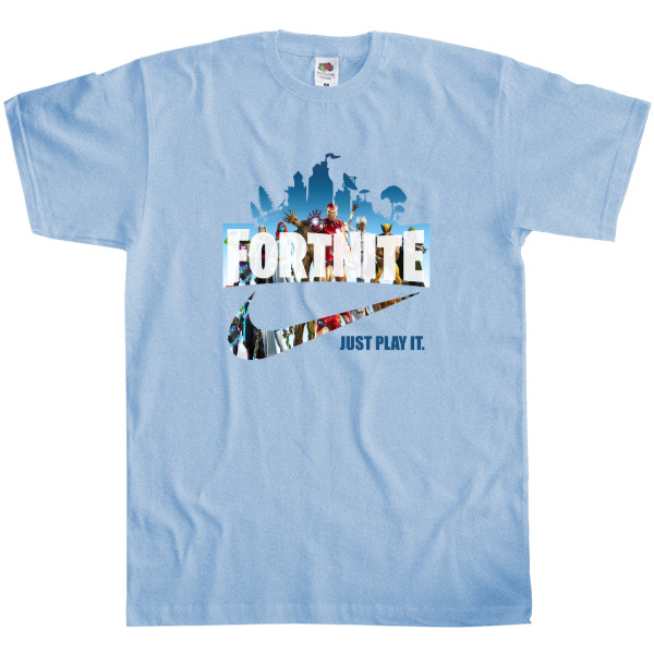 Kids' T-Shirt Fruit of the loom - Just play it Fortnite 2 - Mfest