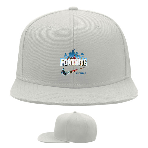 Snapback Baseball Cap - Just play it Fortnite 2 - Mfest