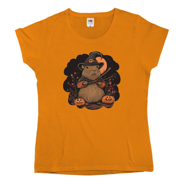 Women's T-shirt Fruit of the loom - Capybara Halloween - Mfest