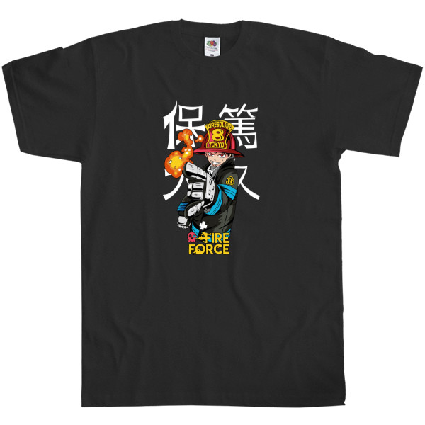 Men's T-Shirt Fruit of the loom - Fire Force Shinra Kusakabe - Mfest