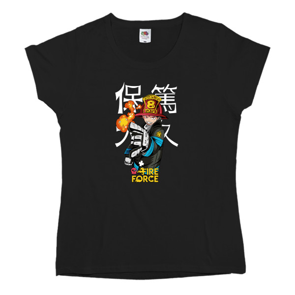 Women's T-shirt Fruit of the loom - Fire Force Shinra Kusakabe - Mfest