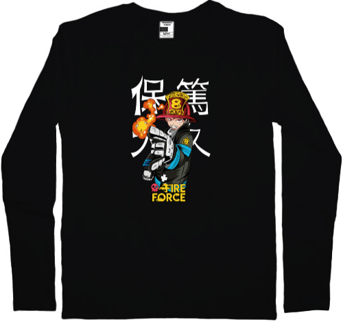 Kids' Longsleeve Shirt - Fire Force Shinra Kusakabe - Mfest