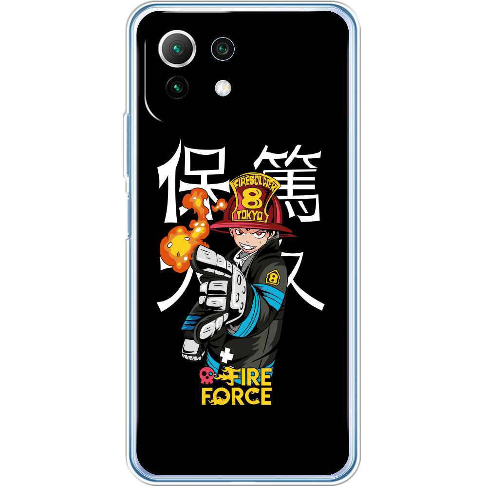 Чехол Xiaomi - Пламенная бригада пожарных Шинра Кусакабэ - Mfest Чехол Xiaomi - Пламенная бригада пожарных Шинра Кусакабэ - Mfest