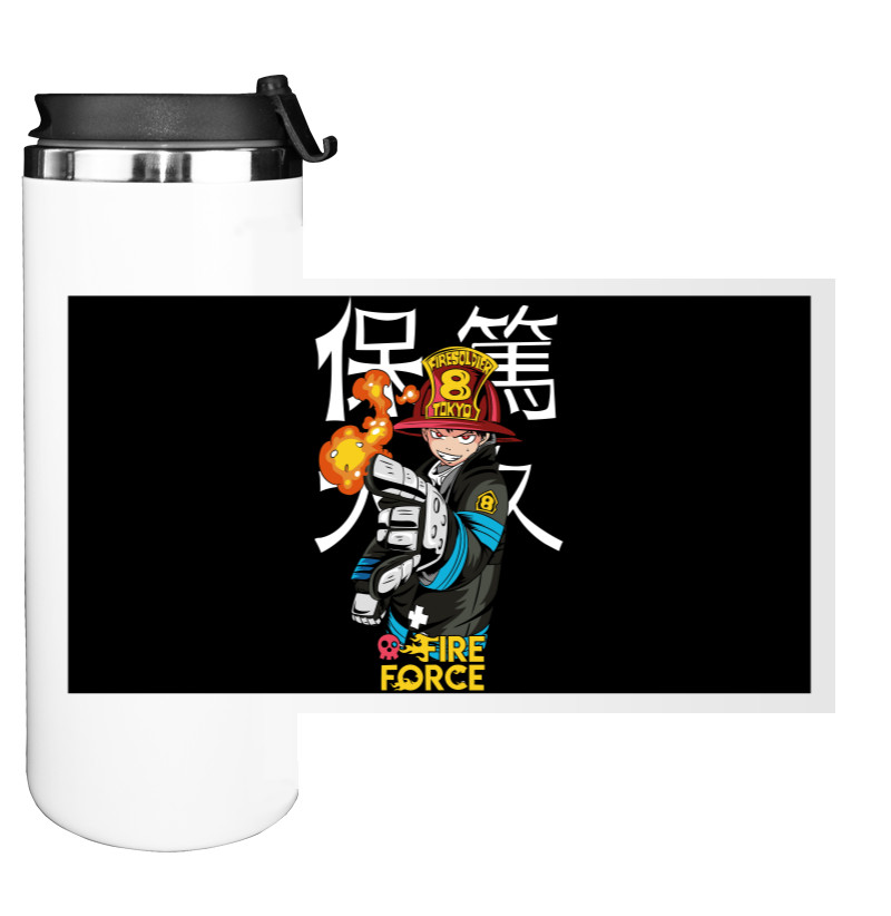 Water Bottle on Tumbler - Fire Force Shinra Kusakabe - Mfest