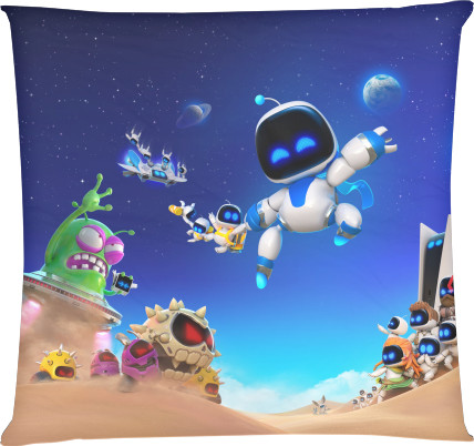 Square Throw Pillow - Astro Bot 6 - Mfest