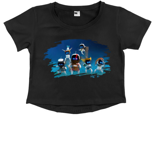 Kids' Premium Cropped T-Shirt - Astro Bot God of War - Mfest