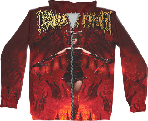 Unisex Zip-through Hoodie 3D - Cradle of filth - Mfest