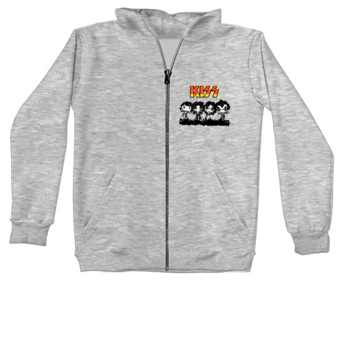 Kids' Zip-through Hoodie - Kiss destroyer - Mfest