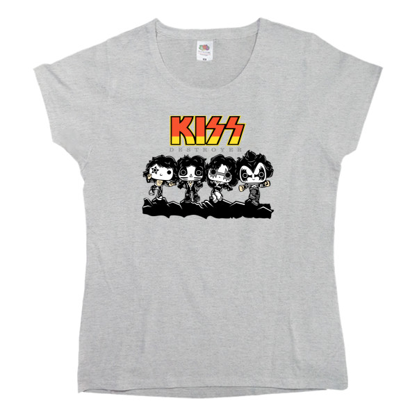 Women's T-shirt Fruit of the loom - Kiss destroyer - Mfest