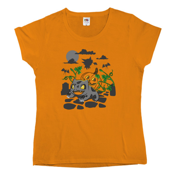 Women's T-shirt Fruit of the loom - Bulbasaur Halloween - Mfest