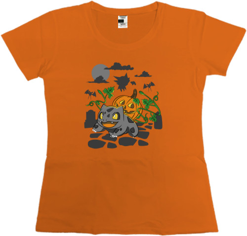 Women's Premium T-Shirt - Bulbasaur Halloween - Mfest