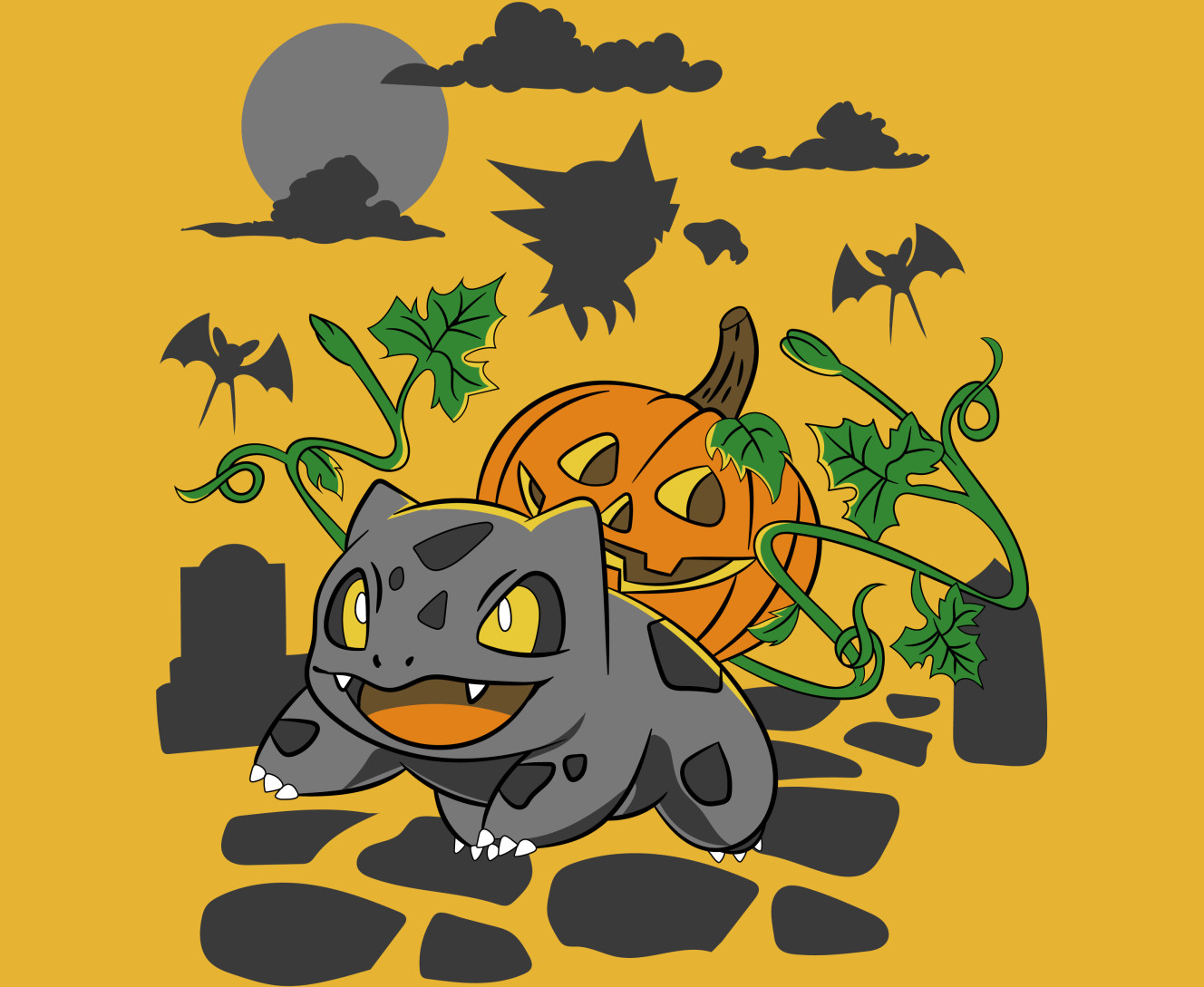 Mouse Pad - Bulbasaur Halloween - Mfest