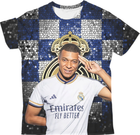 Man's T-shirt 3D - Kylian Mbappe real madrid - Mfest