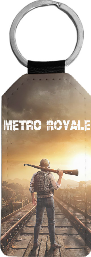 Rectangular Keychain - Pubg Metro Royale - Mfest