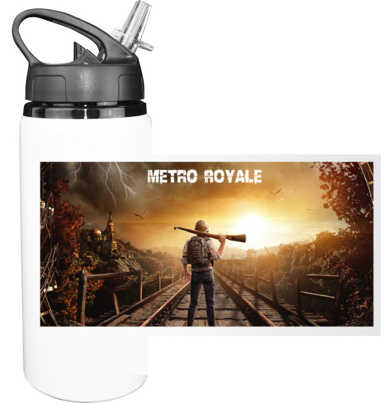 Sport Water Bottle - Pubg Metro Royale - Mfest