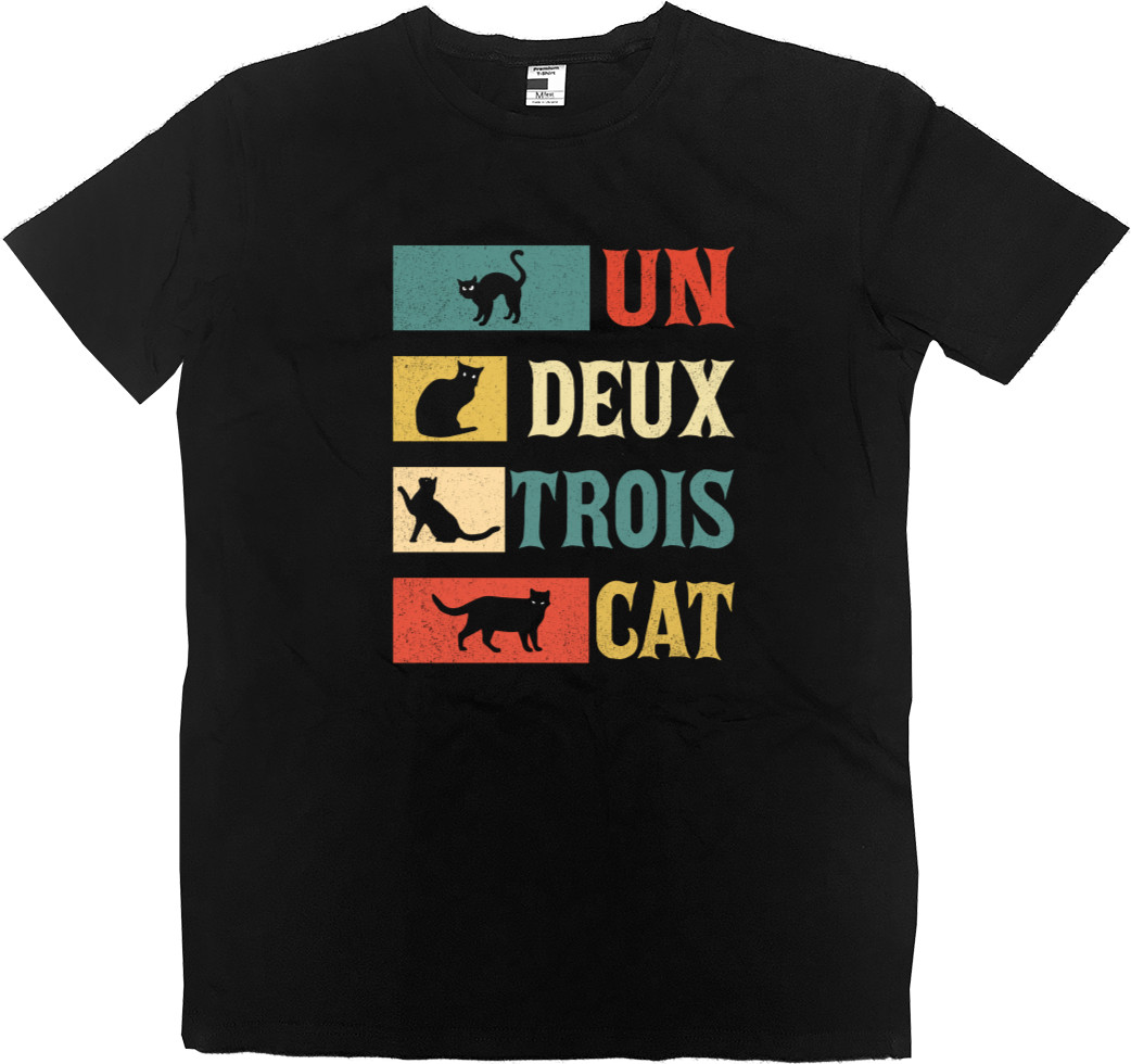 Kids' Premium T-Shirt - Un Deux Trois Cat - Mfest