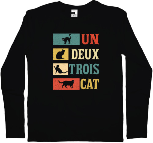 Men's Longsleeve Shirt - Un Deux Trois Cat - Mfest