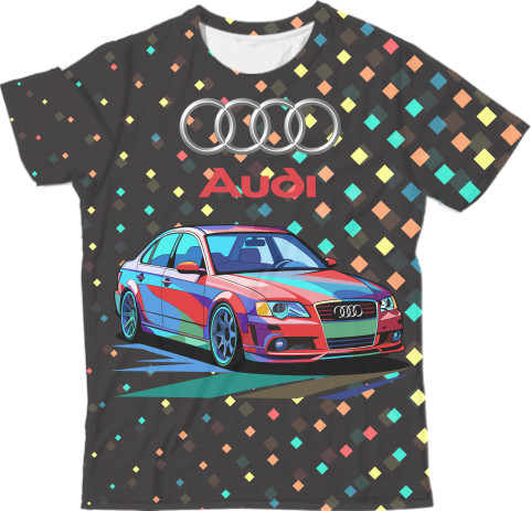 Man's T-shirt 3D - Audi 2 - Mfest