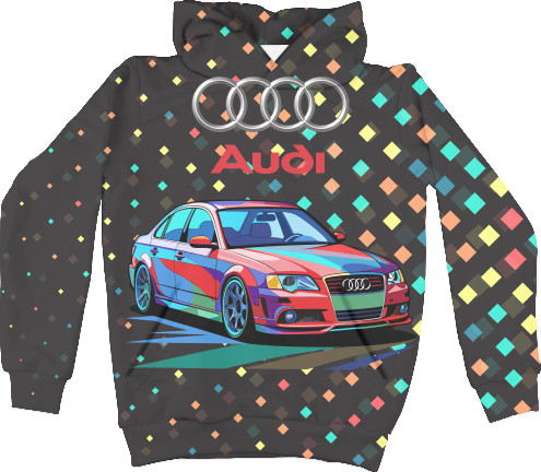 Unisex Hoodie 3D - Audi 2 - Mfest