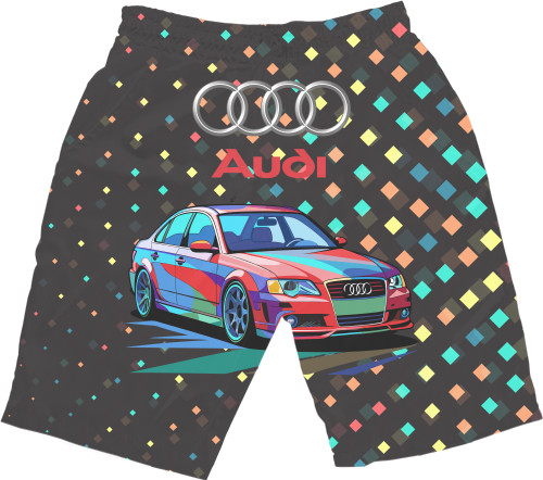 Men's Shorts 3D - Audi 2 - Mfest