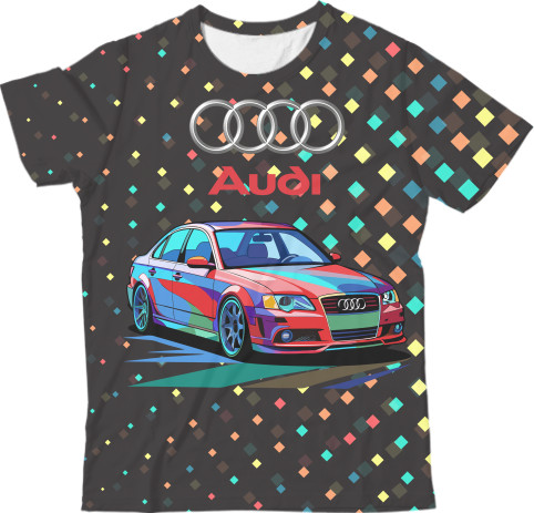 Kids' T-Shirt 3D - Audi 2 - Mfest