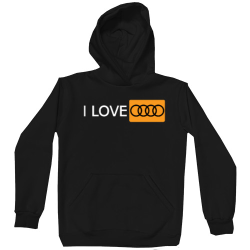 Unisex Hoodie - I love audi - Mfest