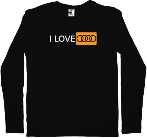 Men's Longsleeve Shirt - I love audi - Mfest