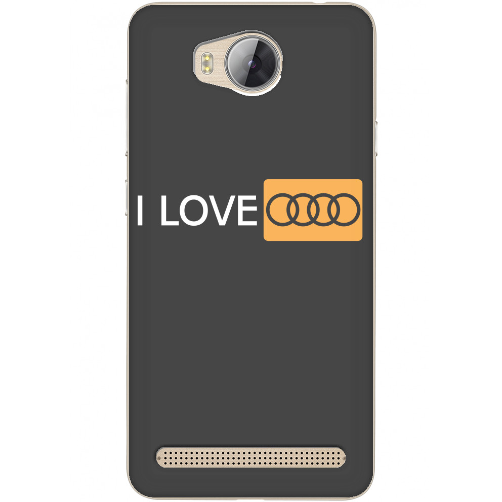 Чехол Huawei - I love audi - Mfest