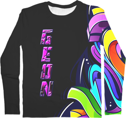 Kids' Longsleeve Shirt 3D - Geon Enduro graffitti - Mfest