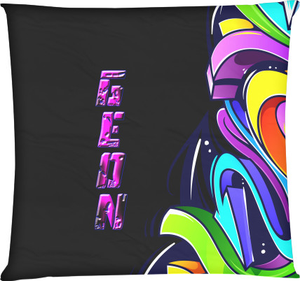 Square Throw Pillow - Geon Enduro graffitti - Mfest