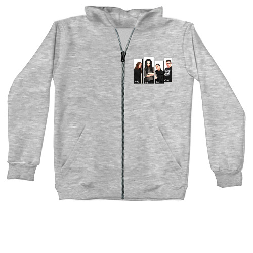 Unisex Zip-through Hoodie -  Tokio Hotel Rock band - Mfest