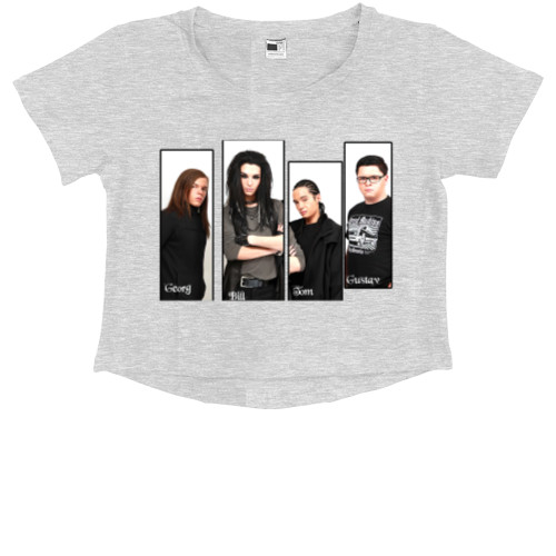 Kids' Premium Cropped T-Shirt -  Tokio Hotel Rock band - Mfest