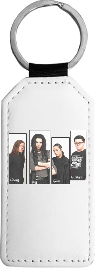 Rectangular Keychain -  Tokio Hotel Rock band - Mfest