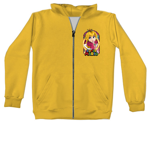 Unisex Zip-through Hoodie - Princess Peach - Mfest